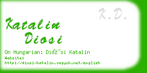 katalin diosi business card